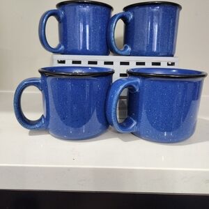 Marlboro Blue Enamel Coffee Mug Set